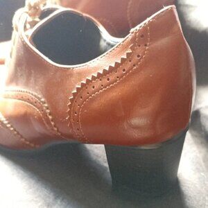 Cute Light brown Lace Up Heels